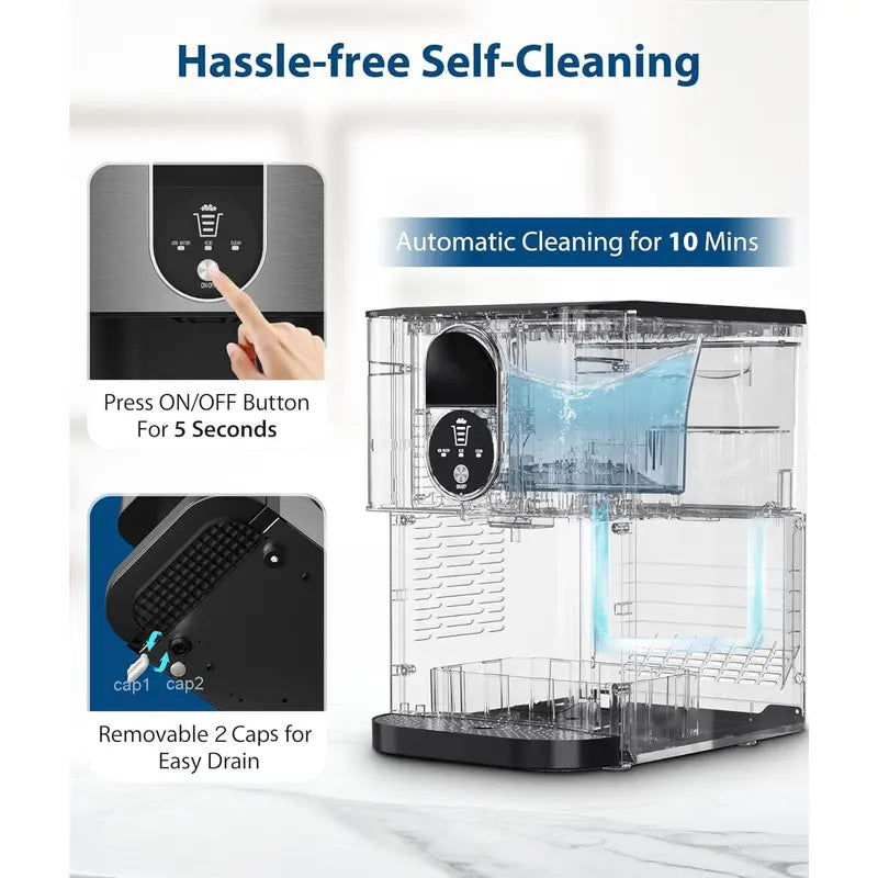 Self-Dispensing Nugget Ice Maker